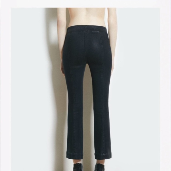 helmut lang cropped flare leggings